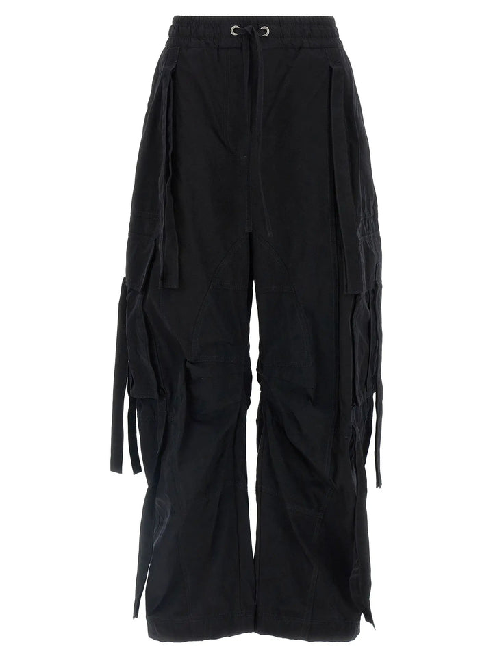 Dolce &amp; Gabbana Black Cotton Cargo Pants