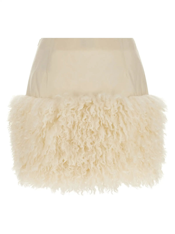 Moncler White Polyamide Long Skirt