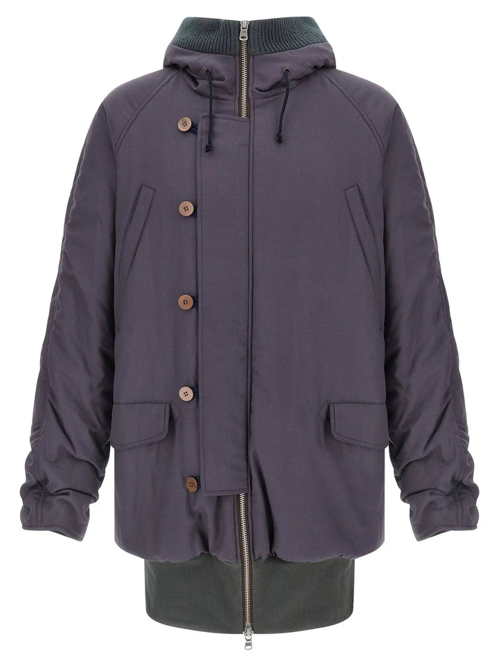 Magliano Purple Virgin Wool Parka