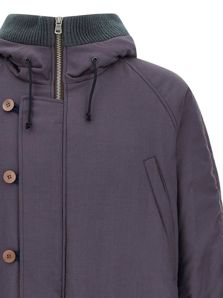 Magliano Purple Virgin Wool Parka