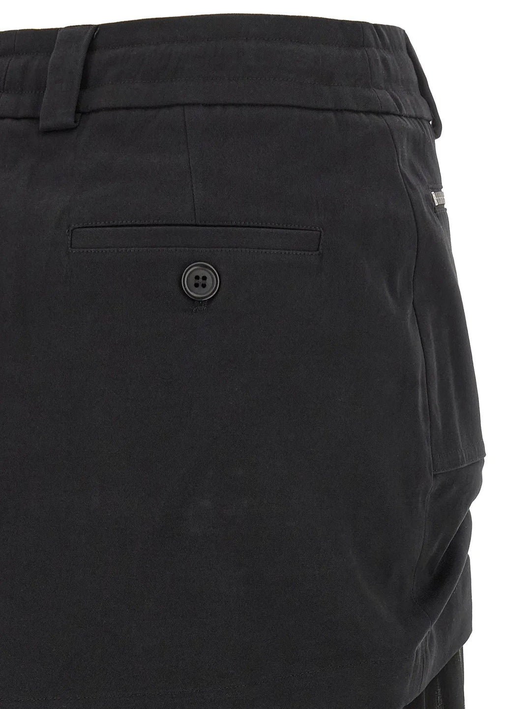 Dolce &amp; Gabbana Black Silk Midi Skirt