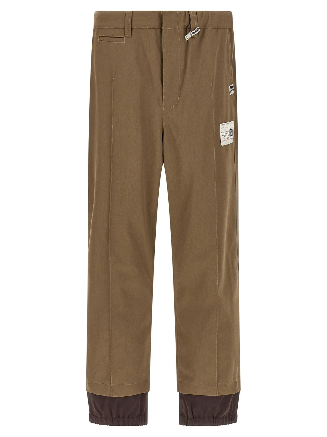 Maison Mihara Yasuhiro Bicolor Polyester Casual Pants