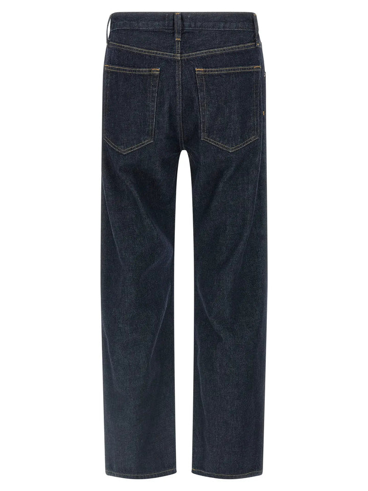 Agolde Blue Cotton Straight-Leg Jeans