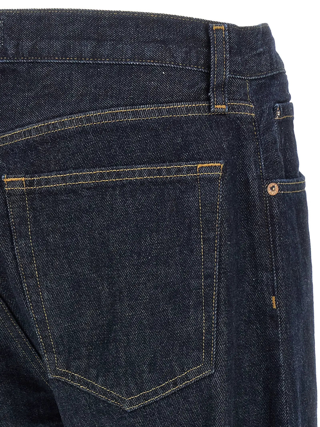 Agolde Blue Cotton Straight-Leg Jeans
