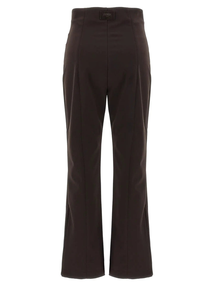 Fendi Brown Polyamide Athletic Pants