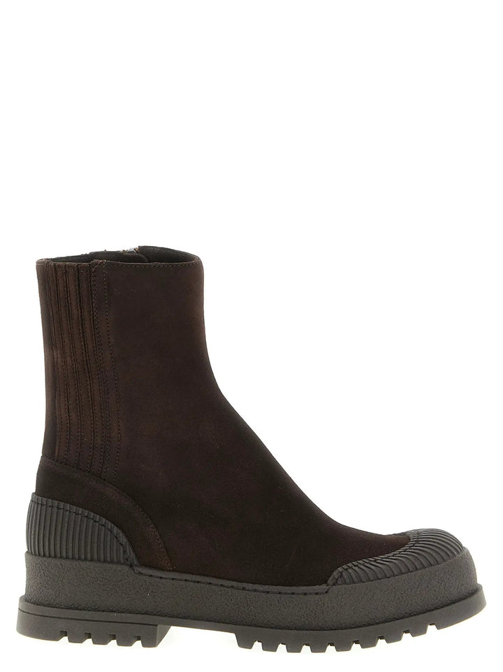 Aquazzura Brown Goatskin Ankle Boots