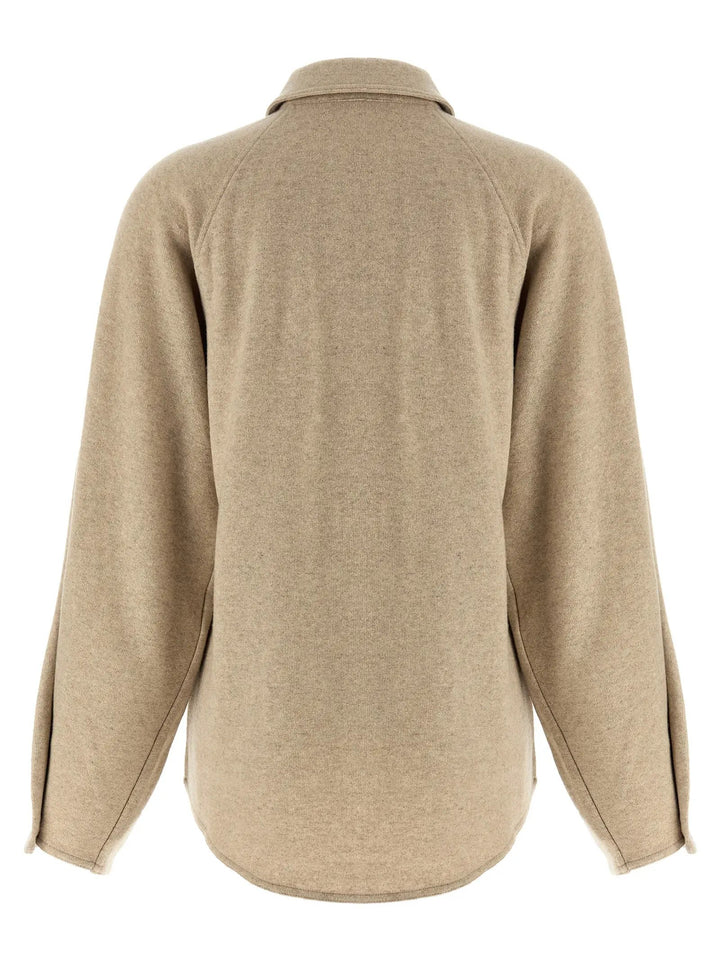 Max Mara Beige Cashmere Blouse