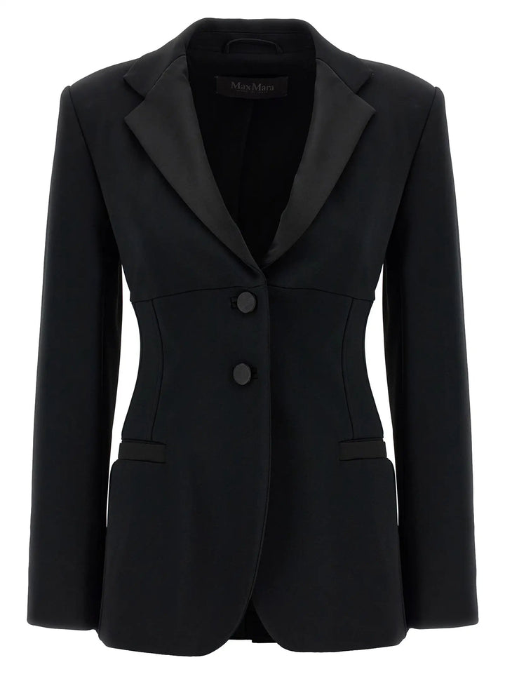 Max Mara Black Viscose Blazer