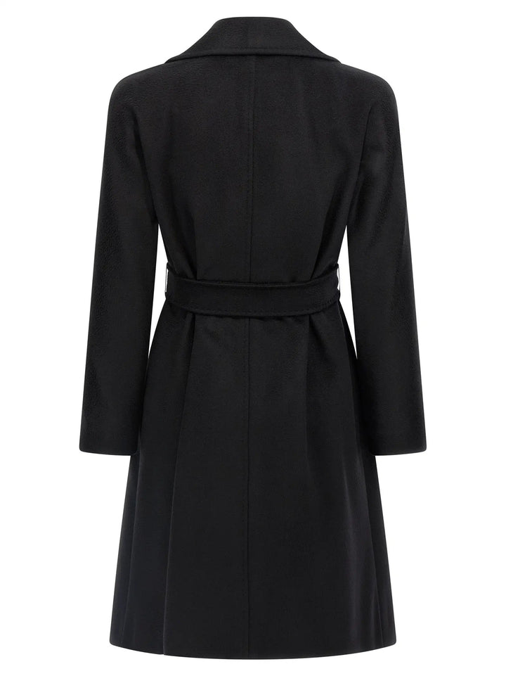 Max Mara Black Virgin Wool Coat