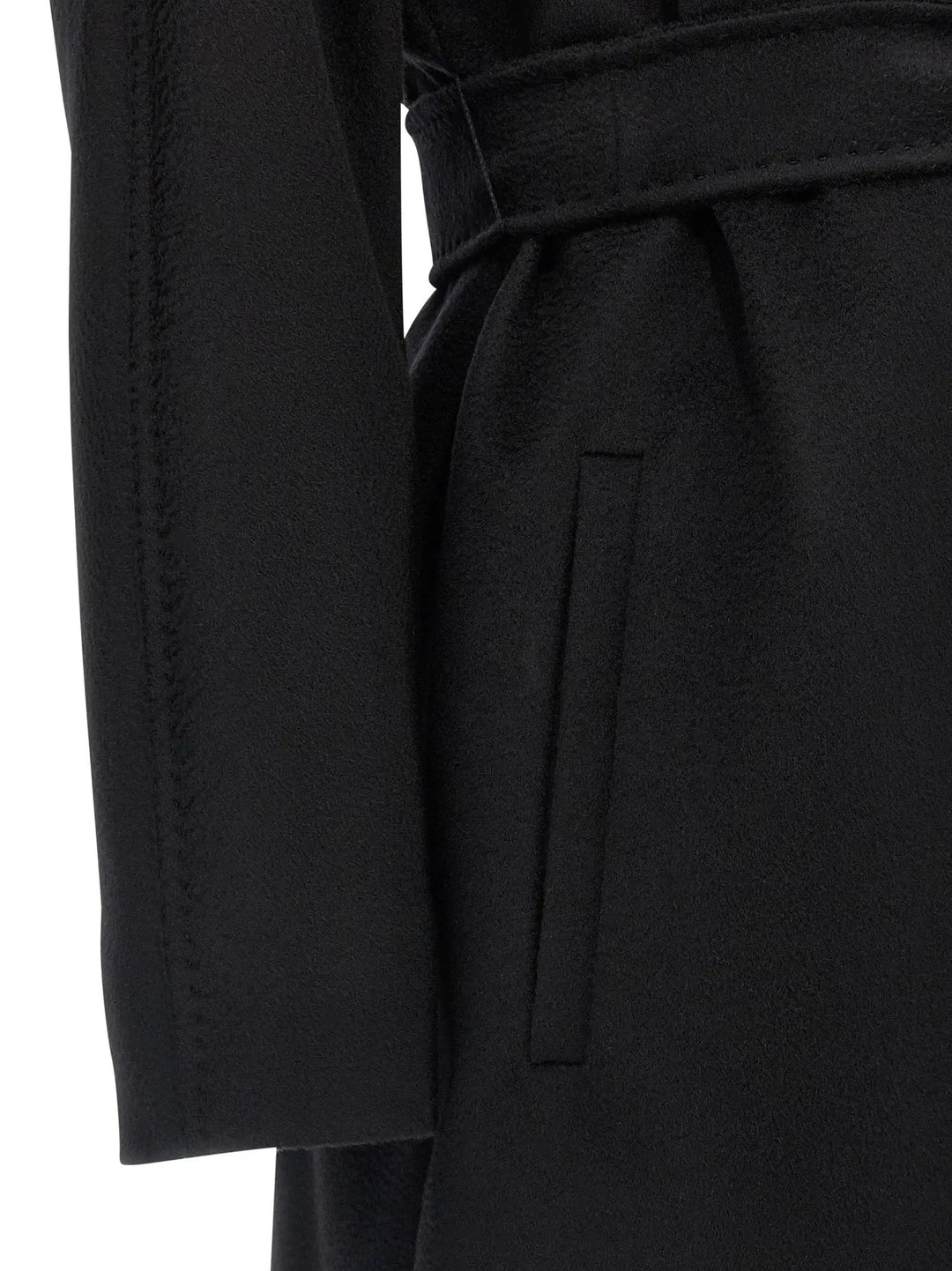 Max Mara Black Virgin Wool Coat