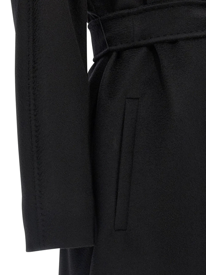 Max Mara Black Virgin Wool Coat