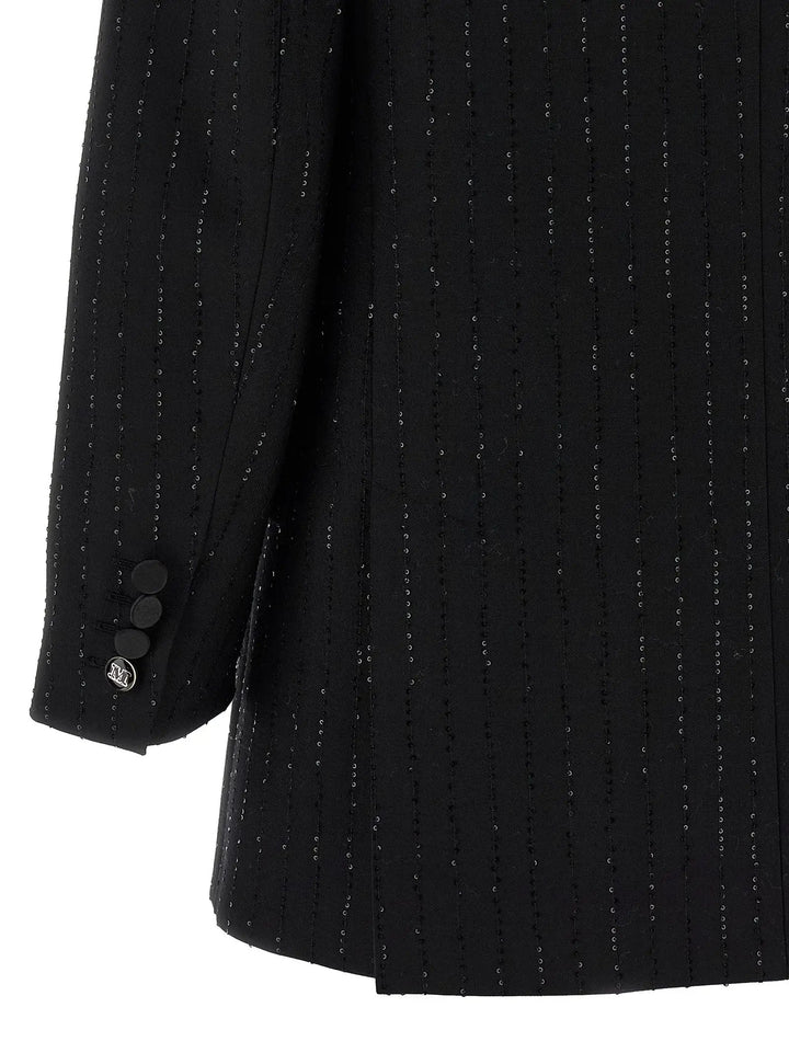 Max Mara Black Virgin Wool Blazer