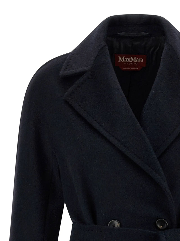 Max Mara Blue Cashmere Coat