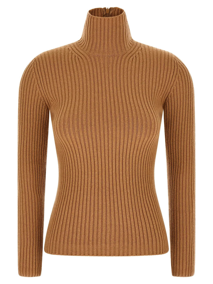Max Mara Beige Wool Cardigan