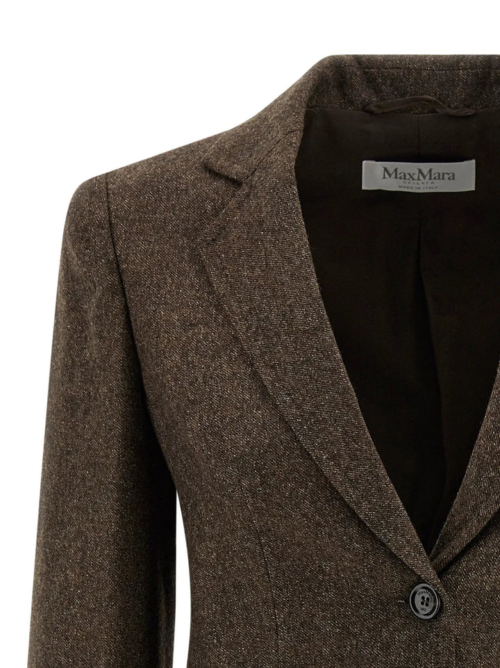 Max Mara Brown Virgin Wool Blazer