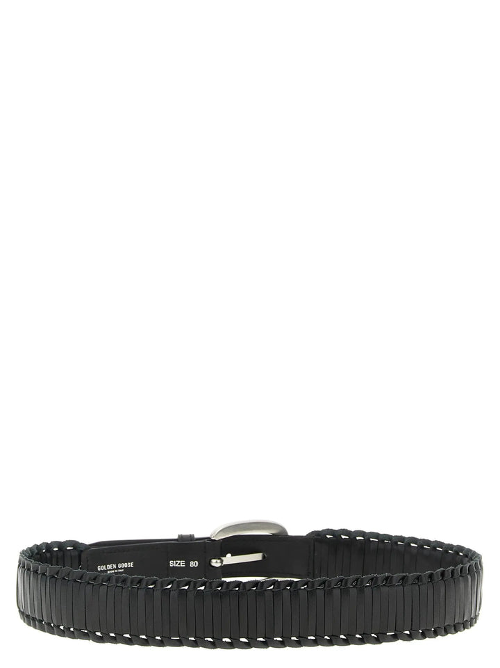 Golden Goose Black Cowhide Regular Belt