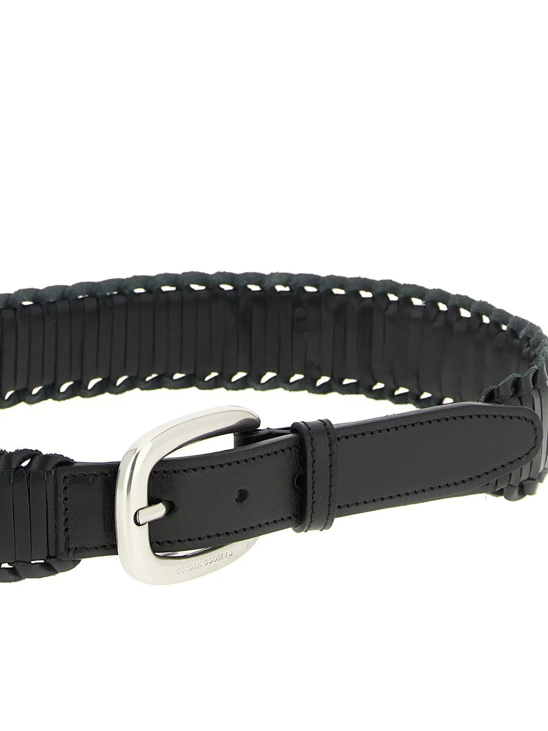 Golden Goose Black Cowhide Regular Belt