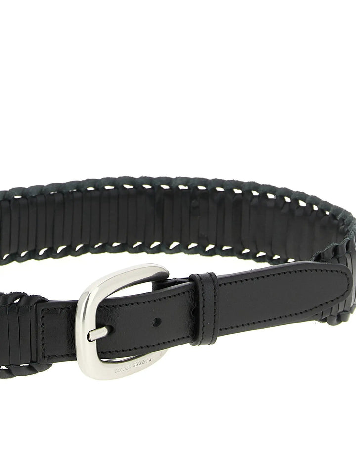 Golden Goose Black Cowhide Regular Belt