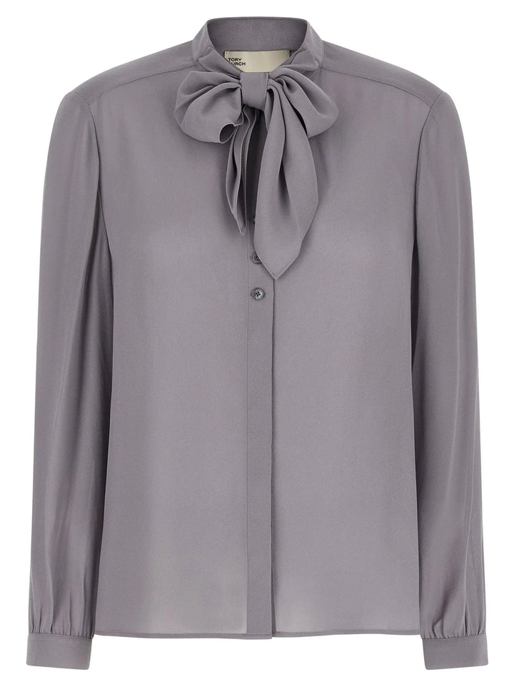 Tory Burch Gray Viscose Blouse