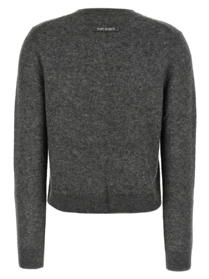 Tory Burch Gray Cashmere Cardigan