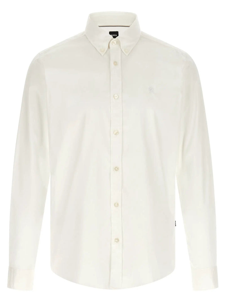Hugo Boss White Cotton Blouse