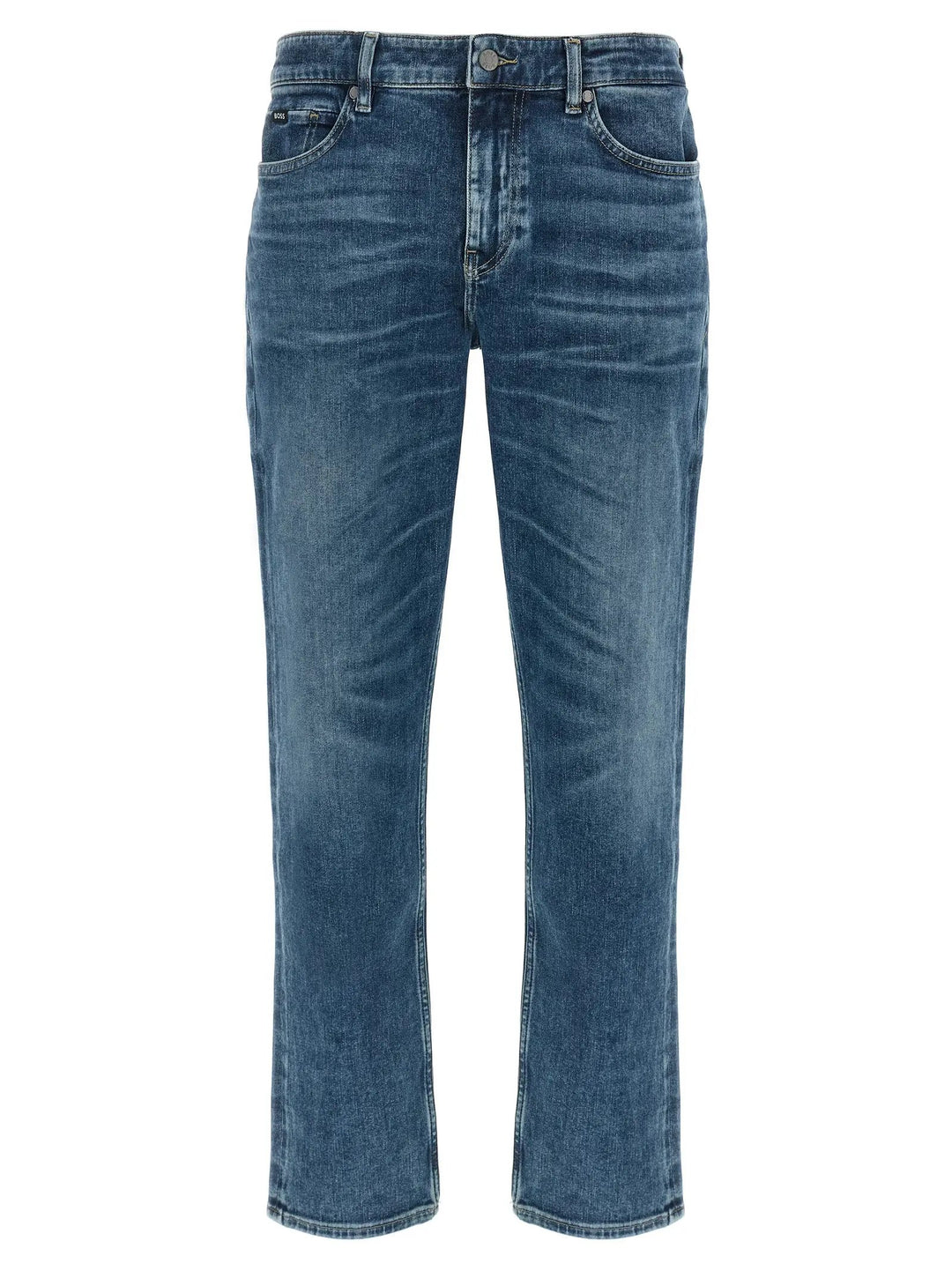 Hugo Boss Blue Cotton Skinny Jeans