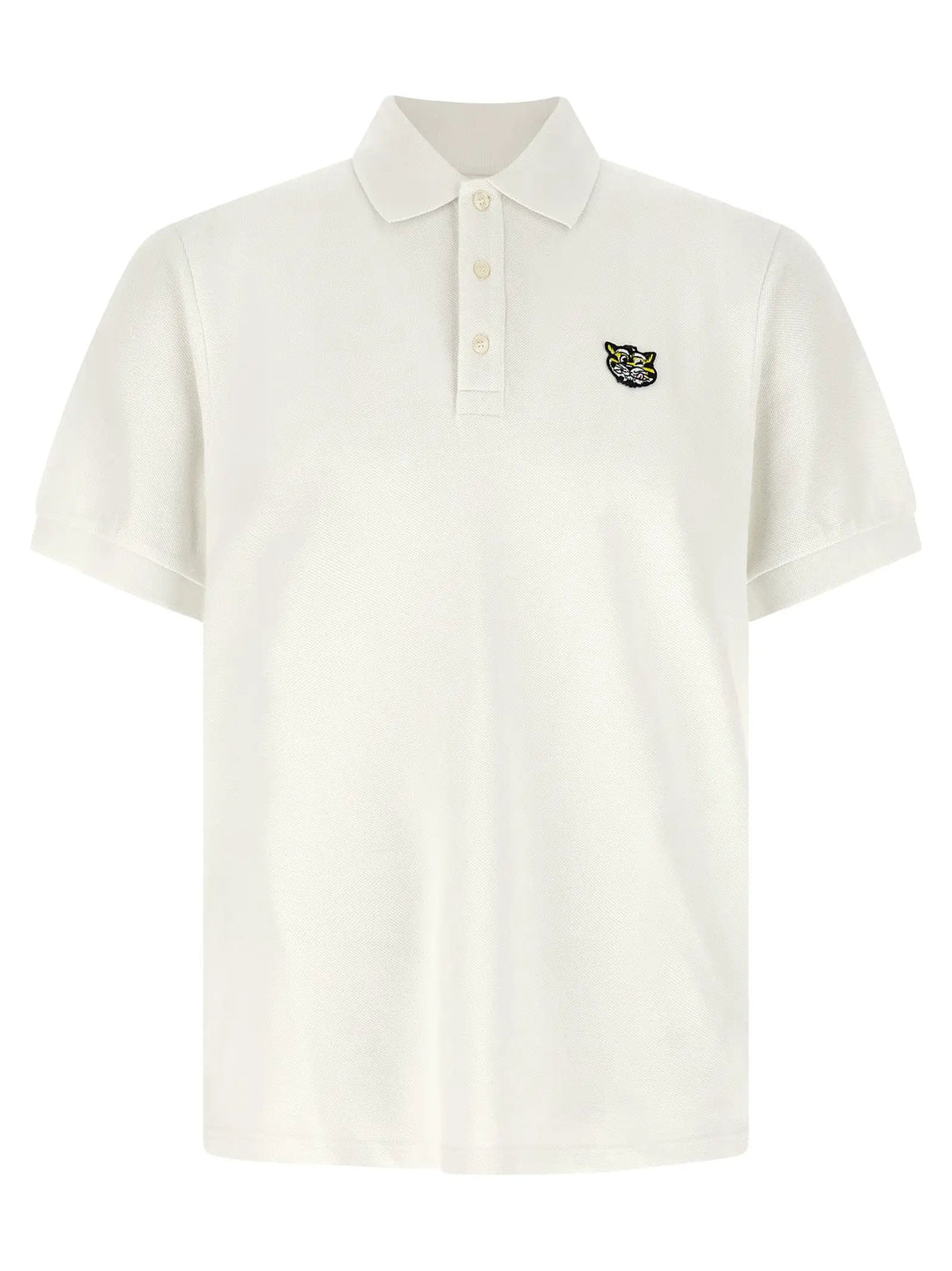 Kenzo White Cotton Polo Shirt