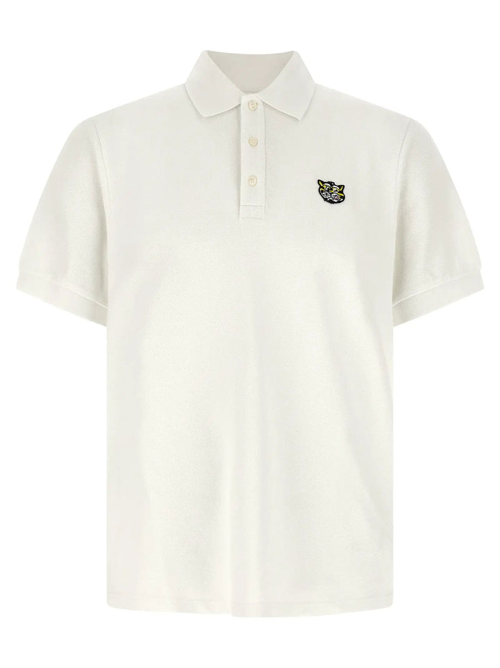 Kenzo White Cotton Polo Shirt