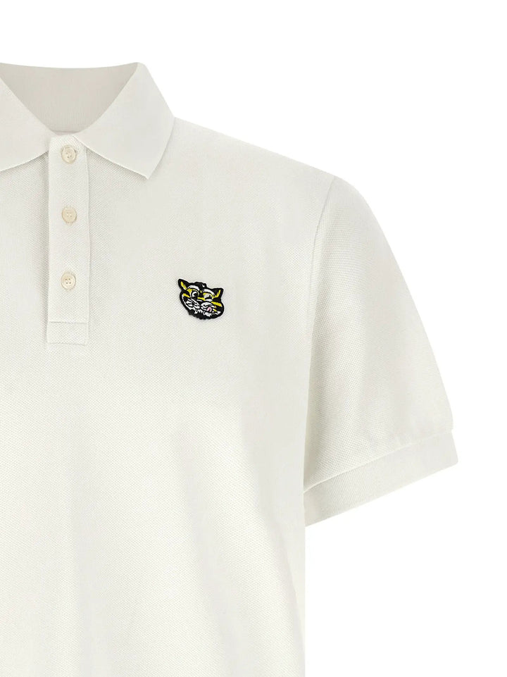 Kenzo White Cotton Polo Shirt