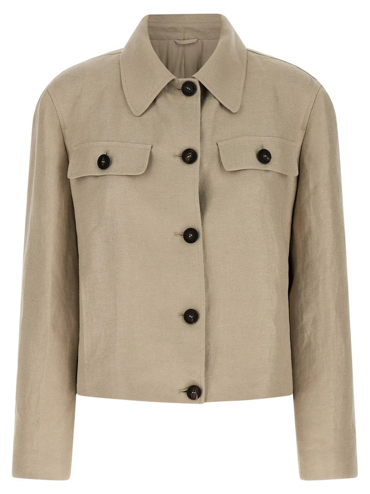 Brunello Cucinelli Beige Linen Blazer