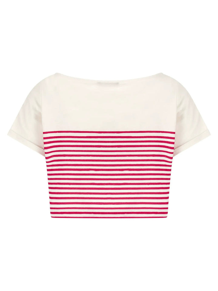 Balmain Fuchsia Cotton T-Shirt