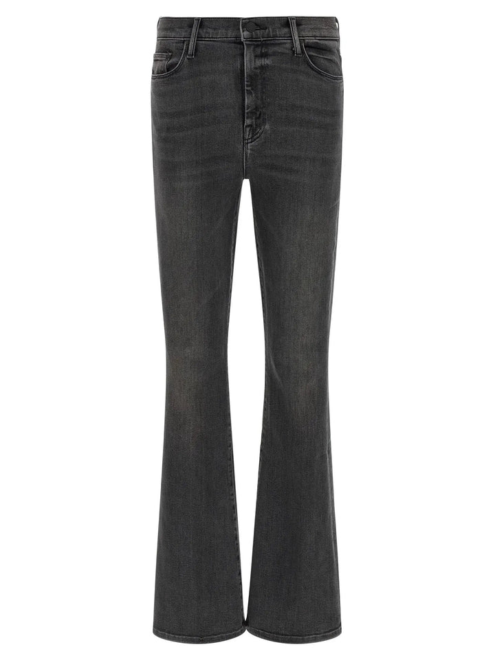 Mother Denim Gray Cotton Flared Jeans