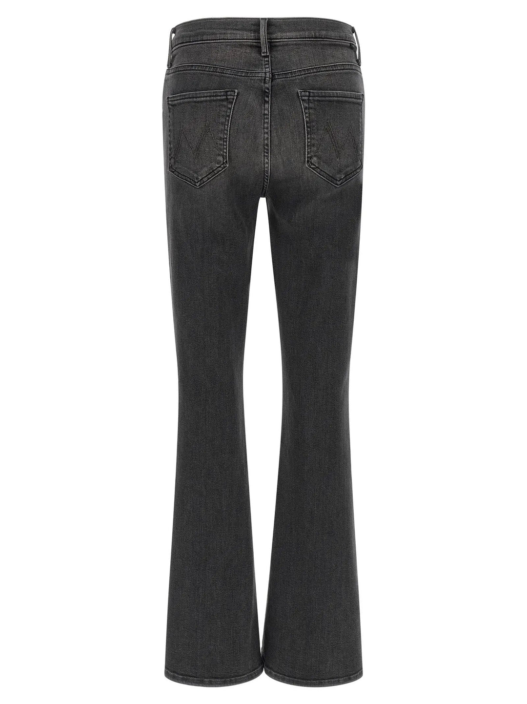 Mother Denim Gray Cotton Flared Jeans