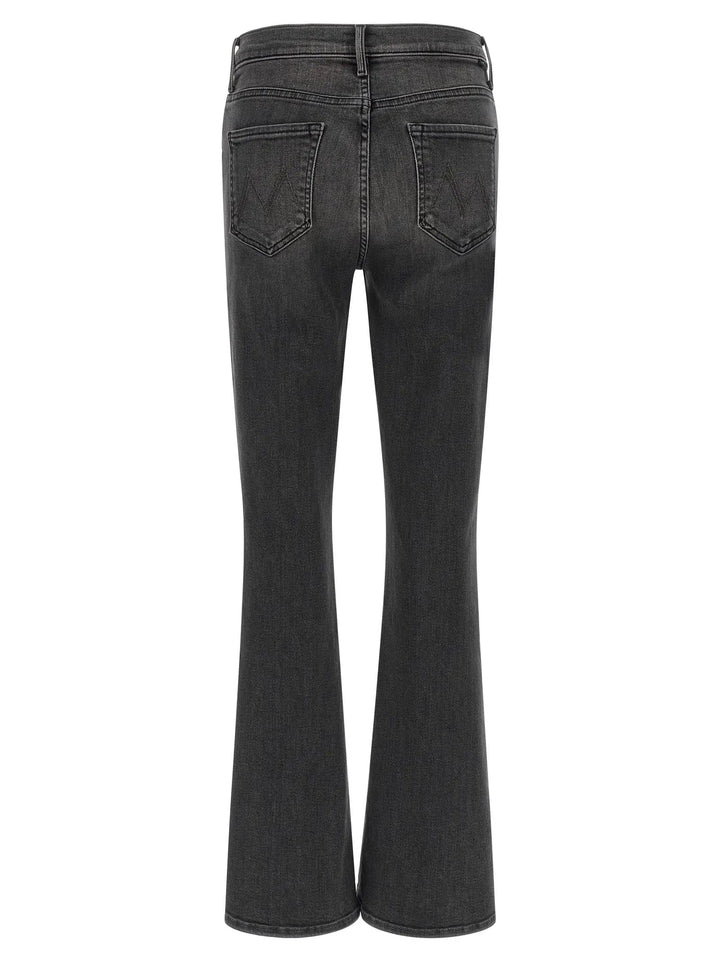 Mother Denim Gray Cotton Flared Jeans
