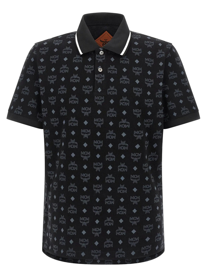 MCM Black Cotton Polo Shirt
