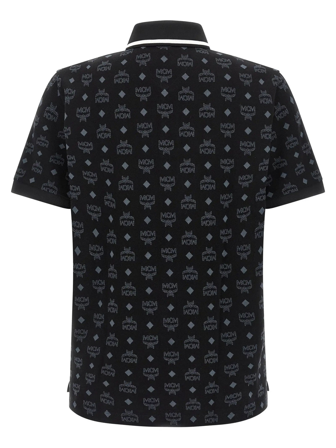 MCM Black Cotton Polo Shirt