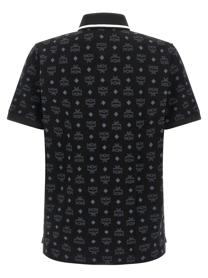MCM Black Cotton Polo Shirt