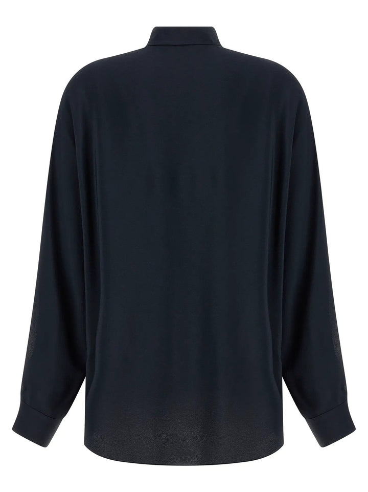 Fabiana Filippi Blue Acetate Blouse