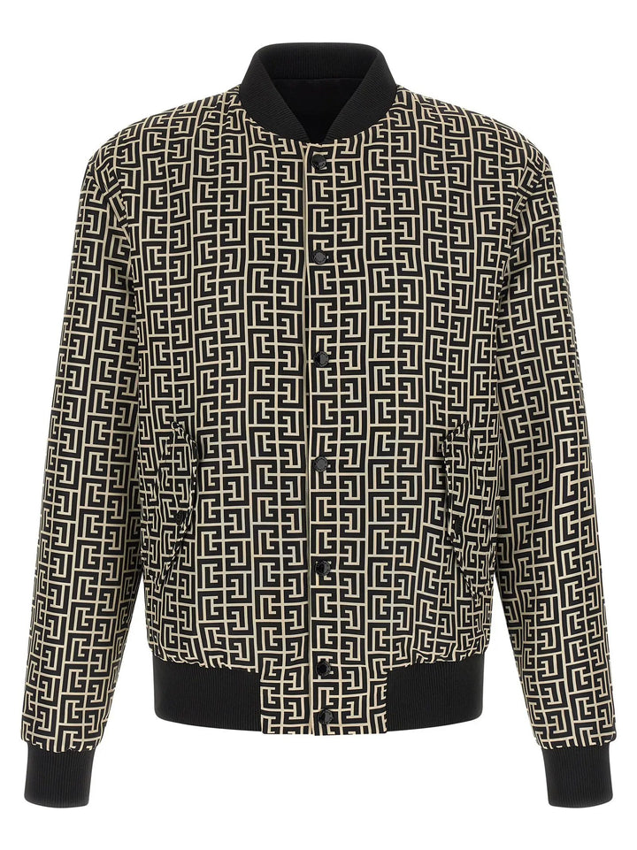 Balmain Black Polyamide Bomber