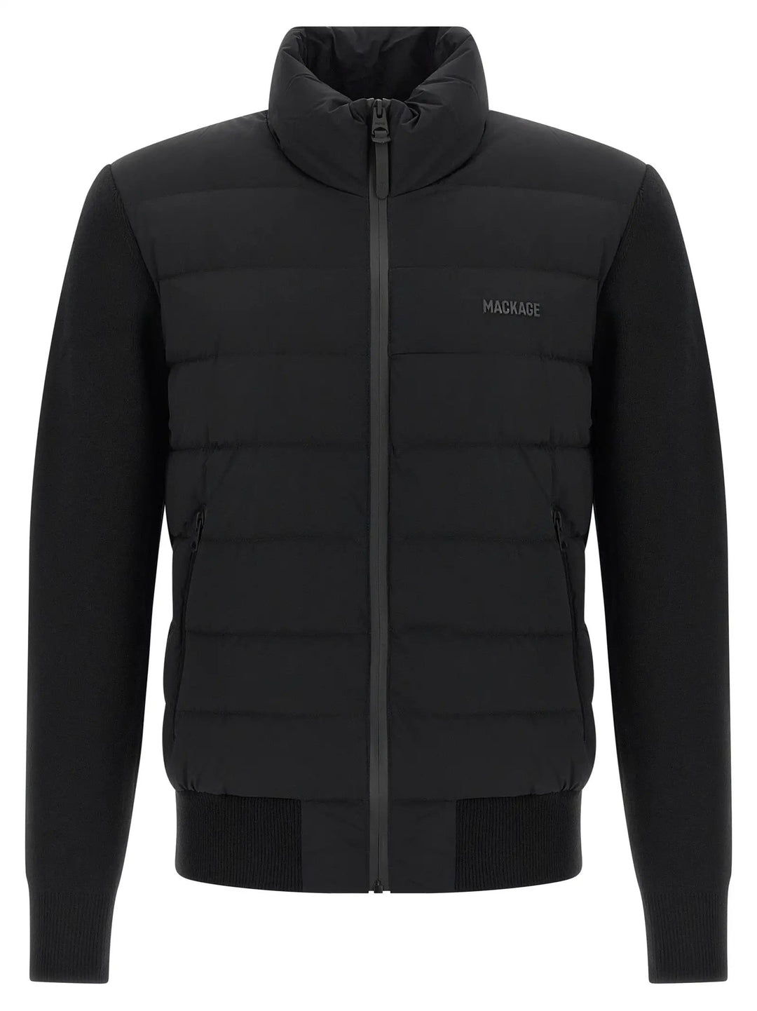 Mackage Sample Sale | Mackage Blue Nylon Cardigan - | Designer outlet
