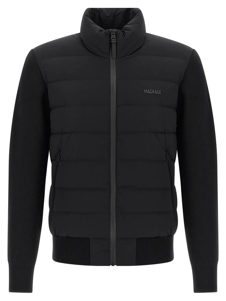 Mackage Sample Sale | Mackage Blue Nylon Cardigan - | Designer outlet