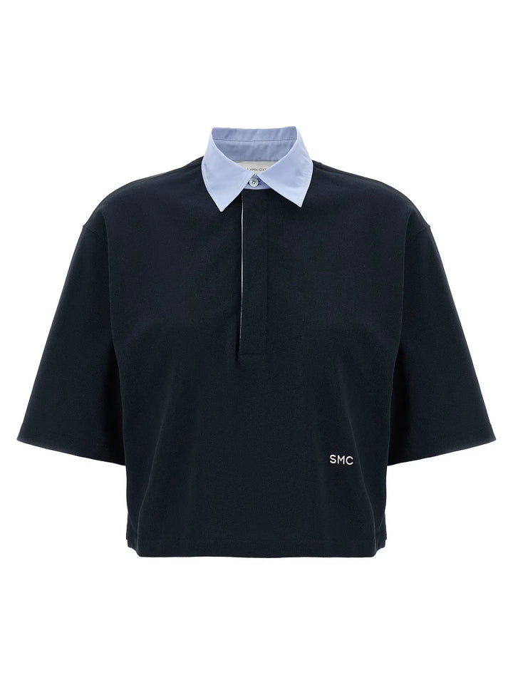 Stella McCartney Blue Cotton Polo Shirt