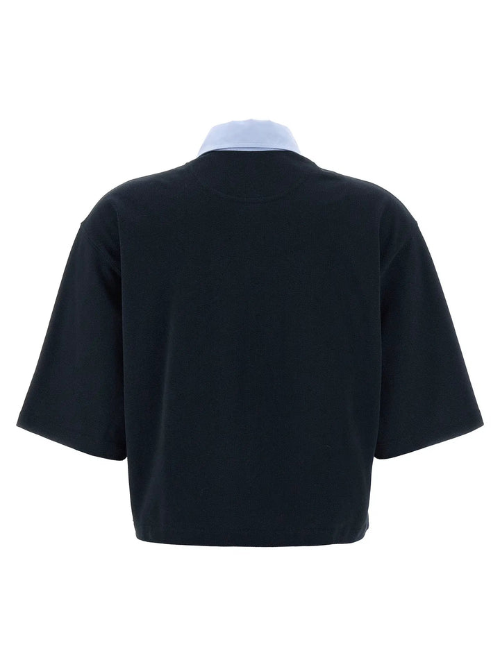 Stella McCartney Blue Cotton Polo Shirt