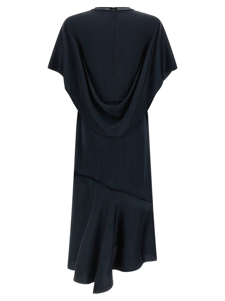 Fabiana Filippi Blue Viscose Midi Dress