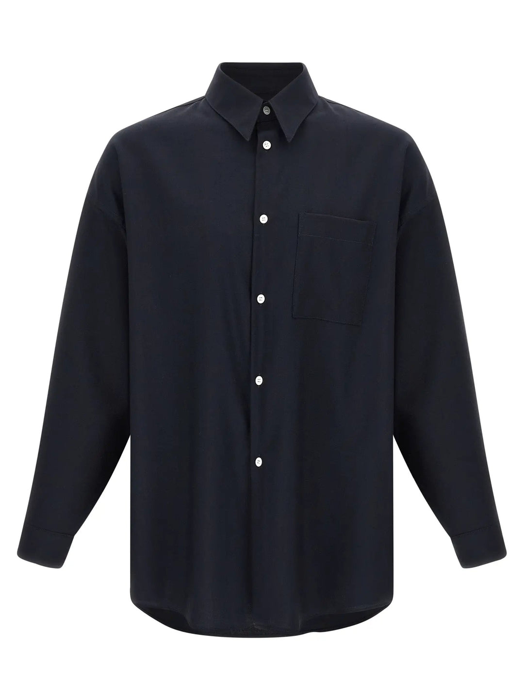 Marni Blue Virgin Wool Blouse