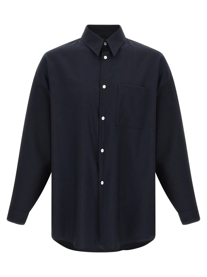 Marni Blue Virgin Wool Blouse