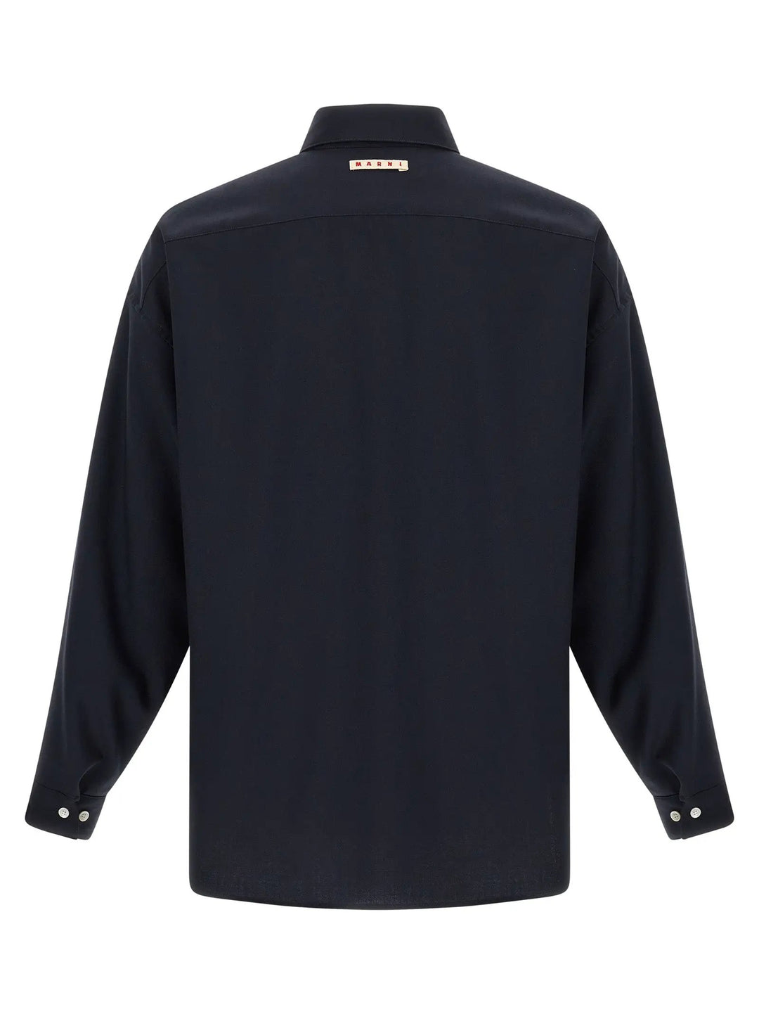 Marni Blue Virgin Wool Blouse