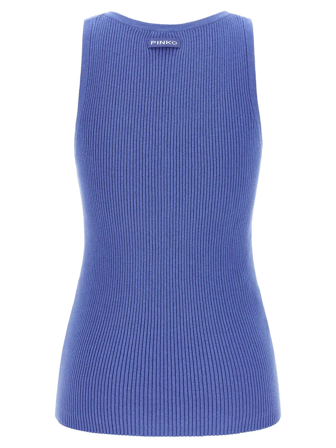 PINKO Blue Cotton Tank Tops