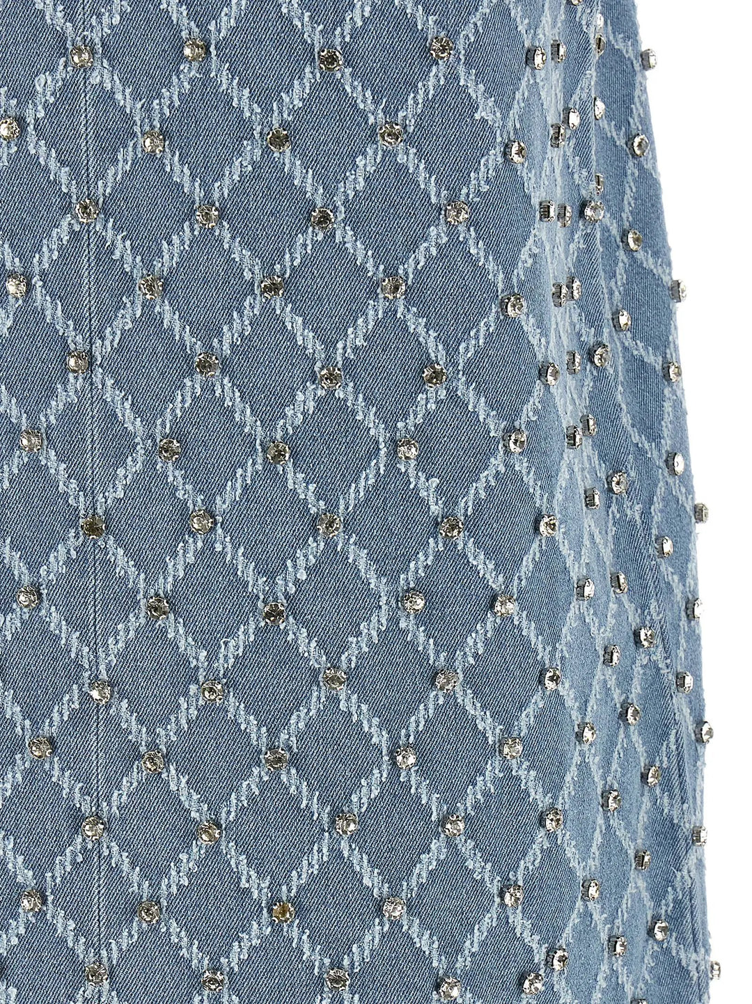 PINKO Blue Cotton Short Dress