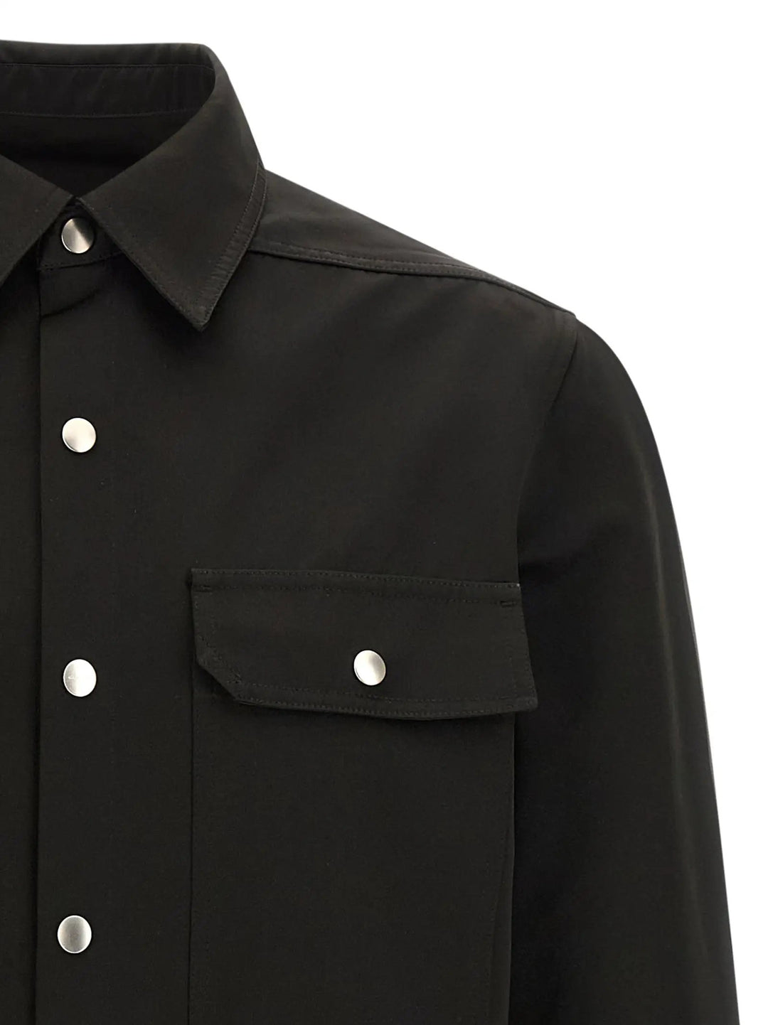 Rick Owens Black Polyester Overshirt